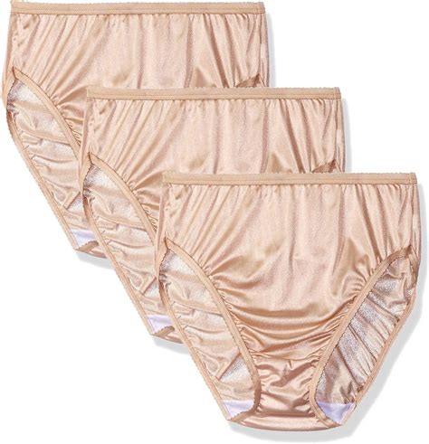 Womens Nylon Full Cut Brief Panties 